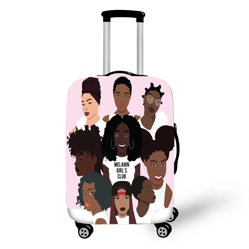 Melanin Queens Women Travel Luggage Cover Suitcase Protector